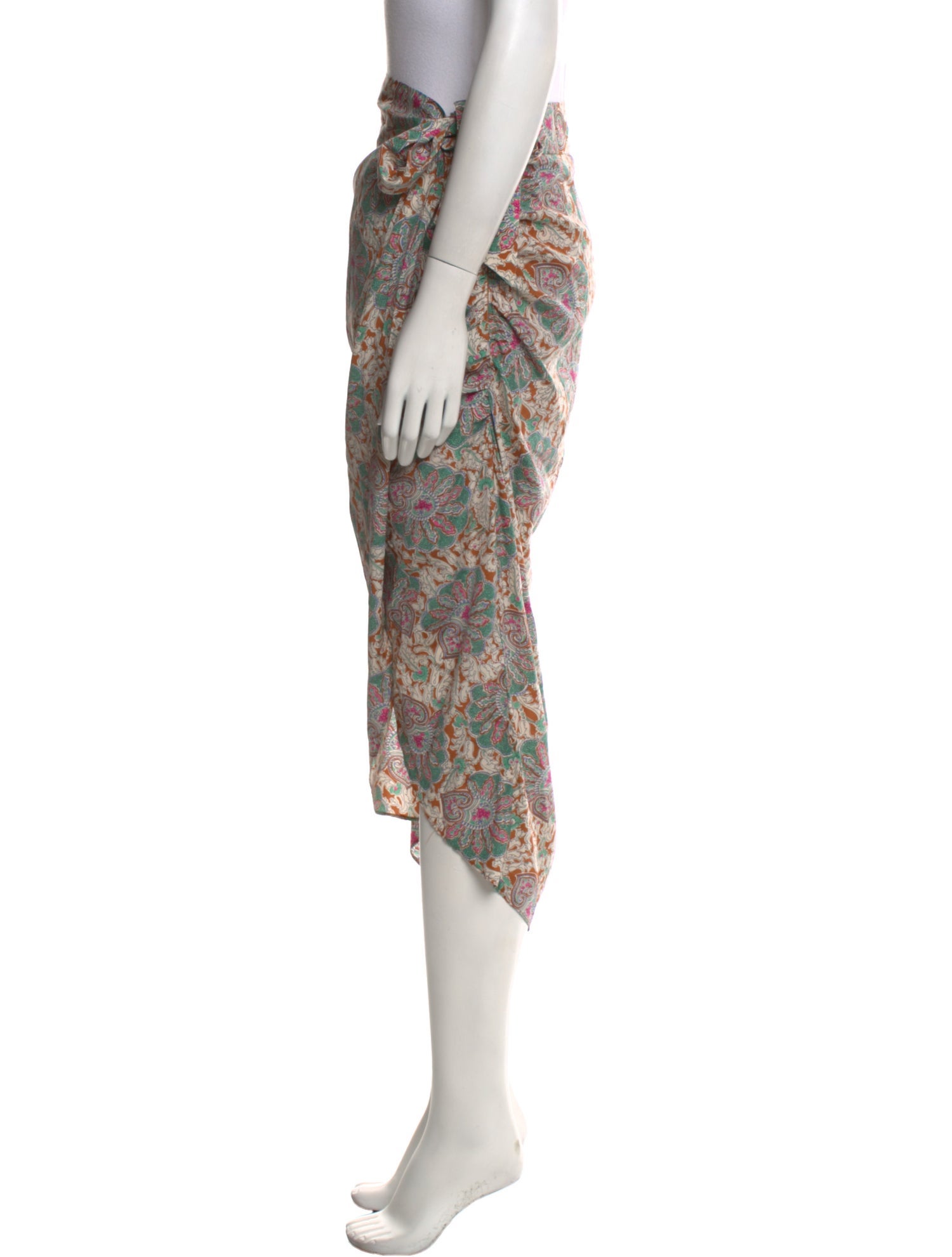 Veronica Beard Silk Midi Length Skirt