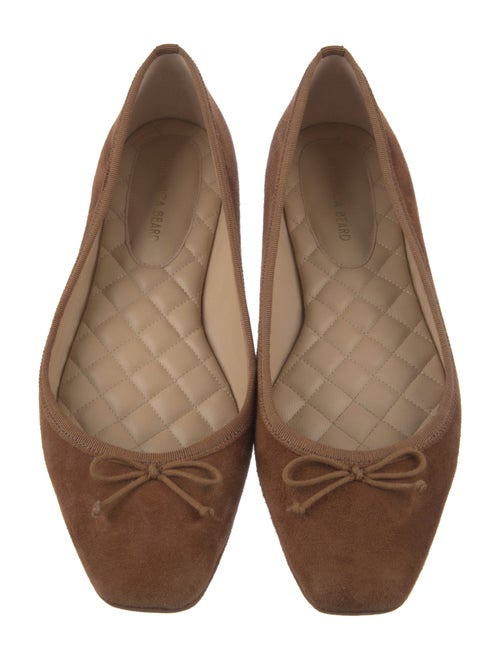 Veronica Beard Suede Bow Accents Ballet Flats