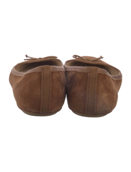 Veronica Beard Suede Bow Accents Ballet Flats