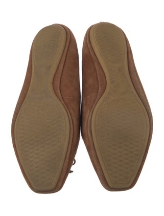 Veronica Beard Suede Bow Accents Ballet Flats