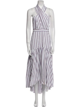 Veronica Beard Striped Long Dress