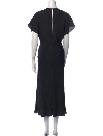 Veronica Beard V-Neck Long Dress