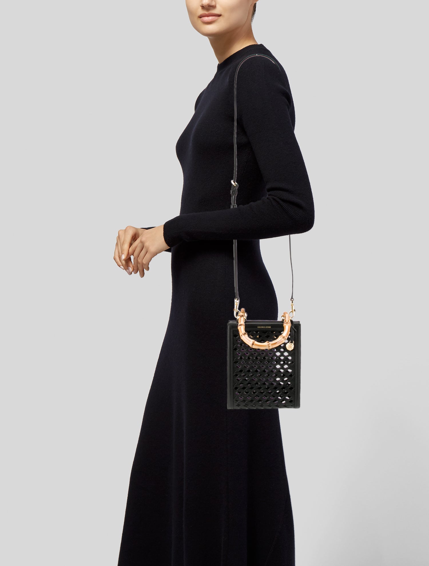 Veronica Beard Leather Top Handle Bag