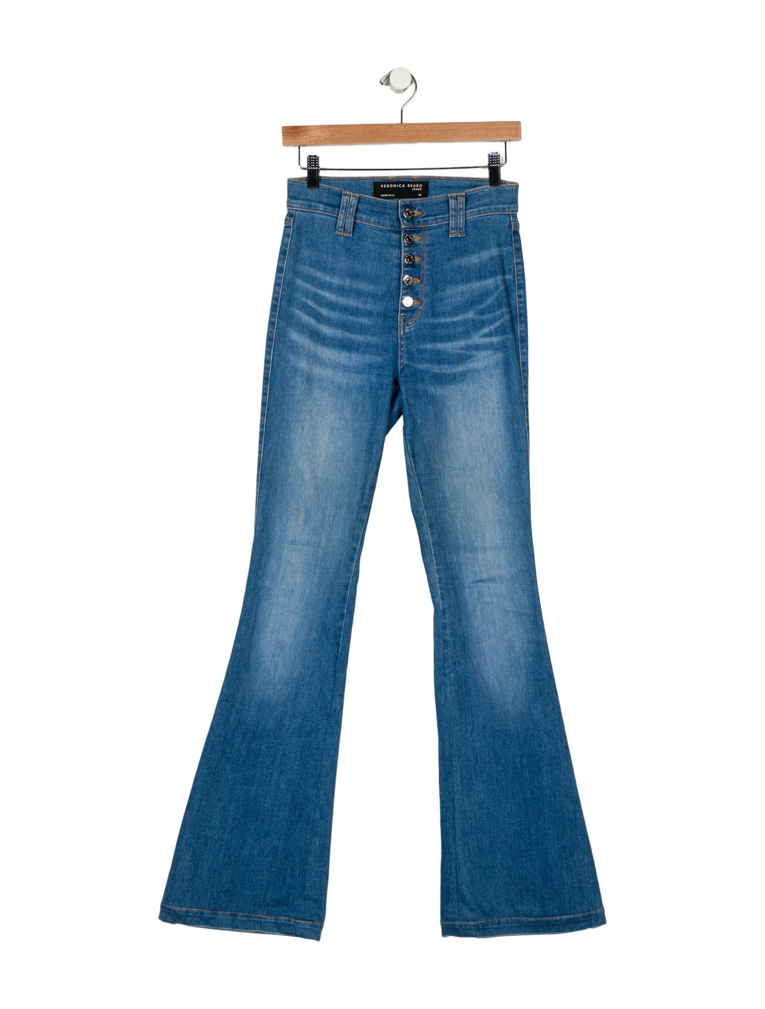 Veronica Beard High-Rise Wide Leg Jeans