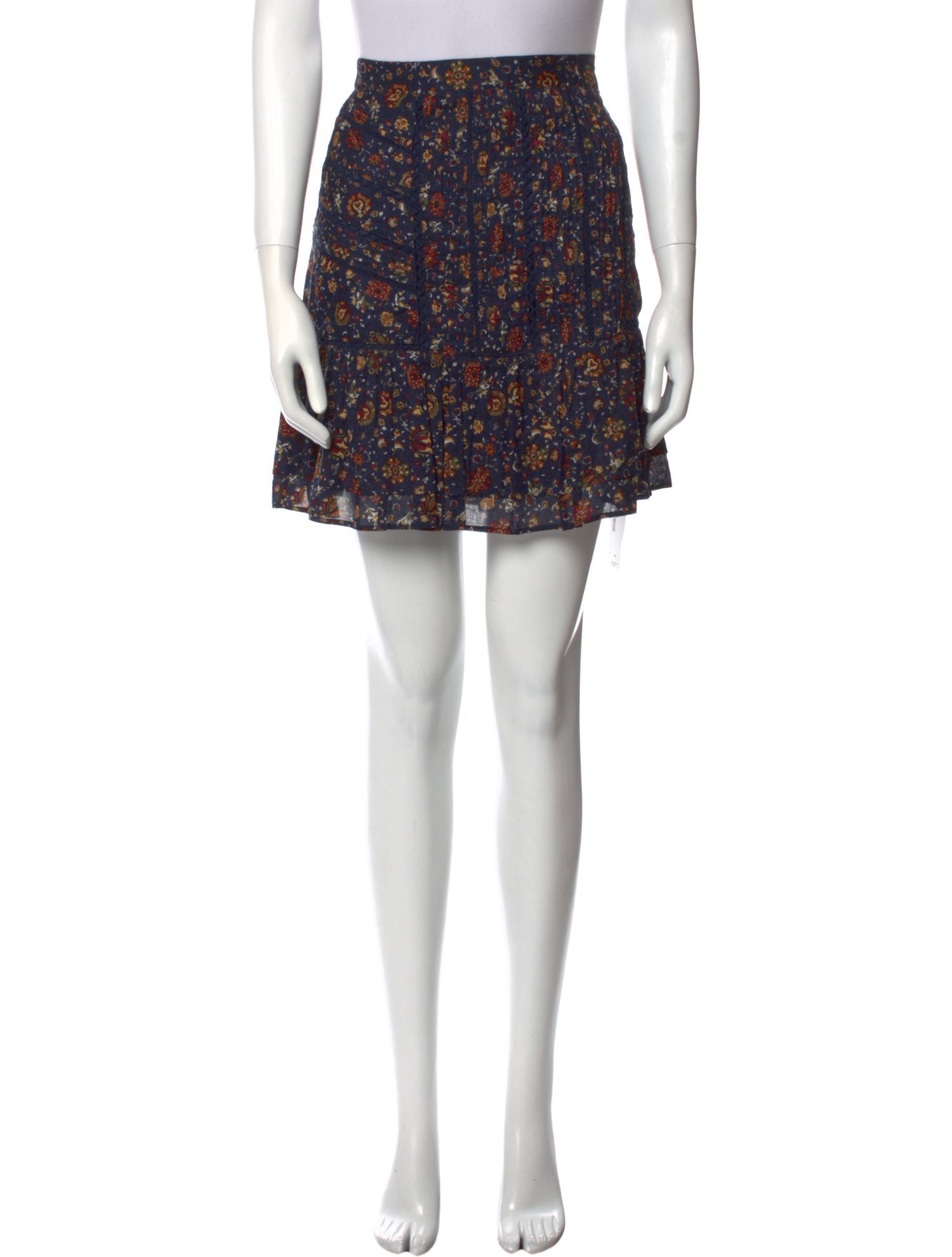 Veronica Beard Floral Print Mini Skirt