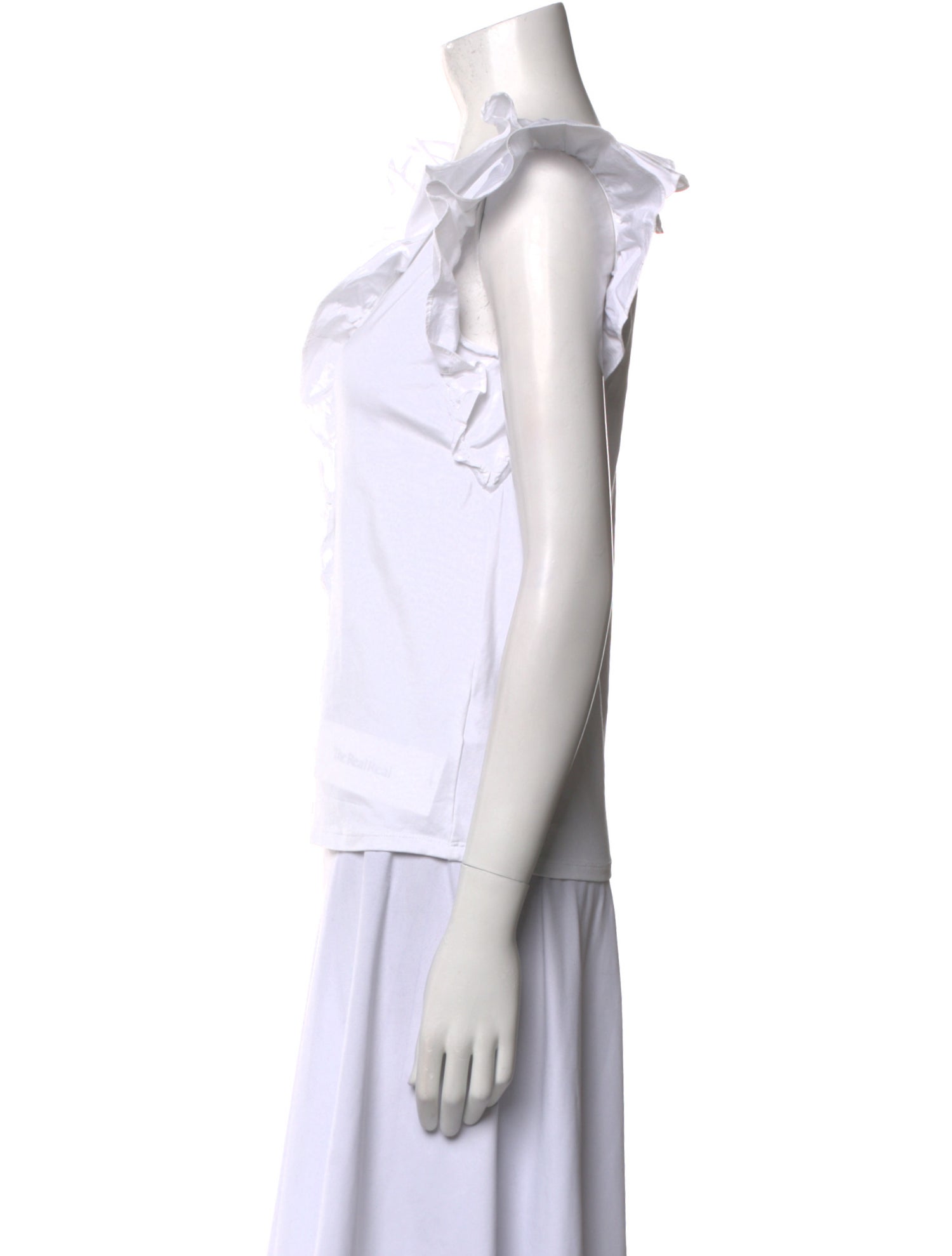 Veronica Beard One-Shoulder Short Sleeve Blouse