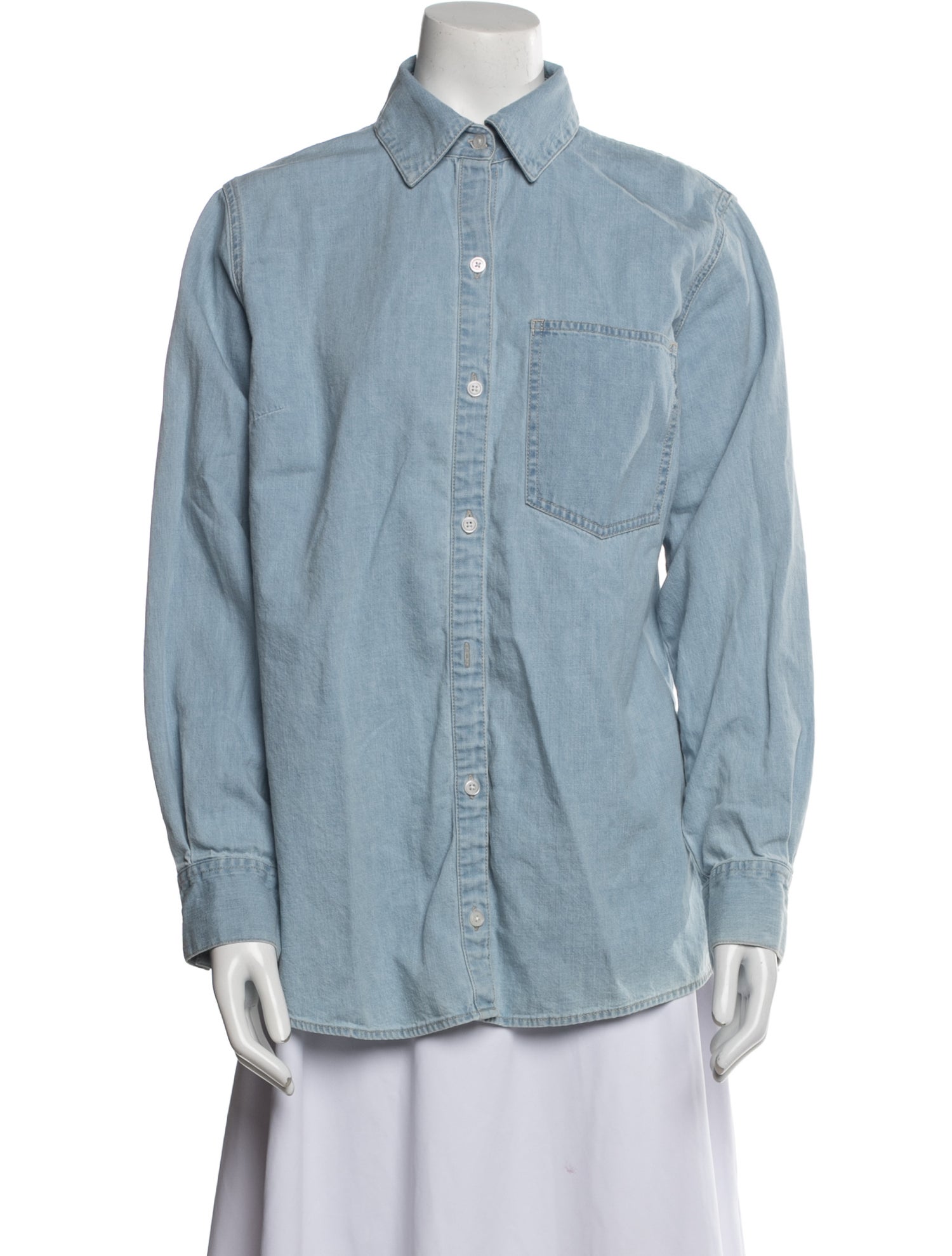 Veronica Beard Long Sleeve Button-Up Top