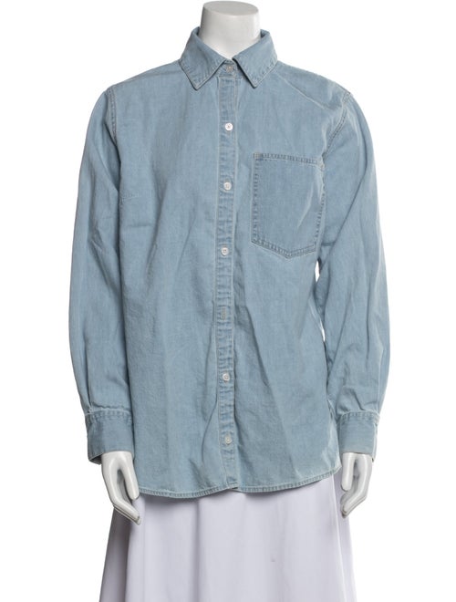 Veronica Beard Long Sleeve Button-Up Top