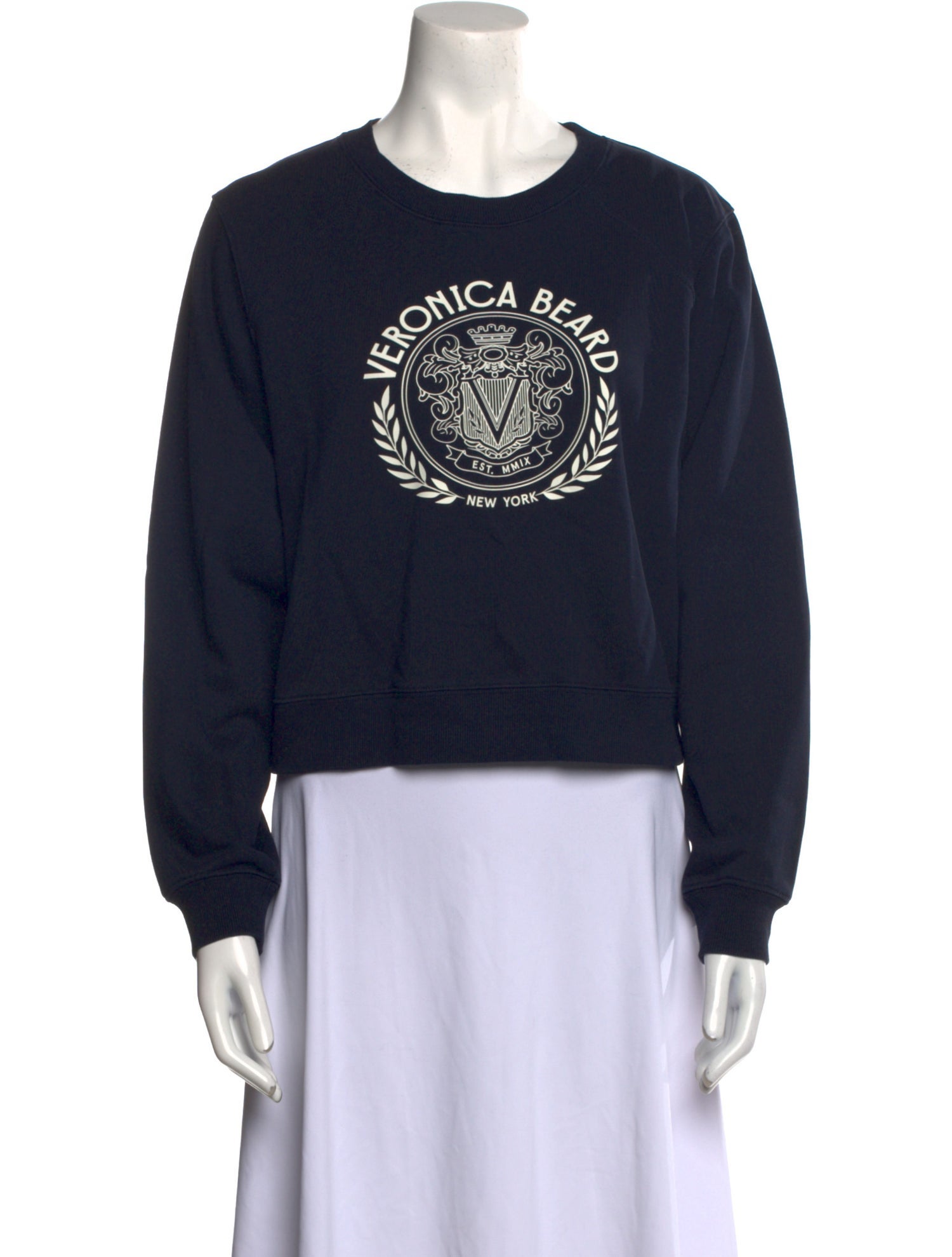 Veronica Beard Graphic Print Crew Neck Sweatshirt