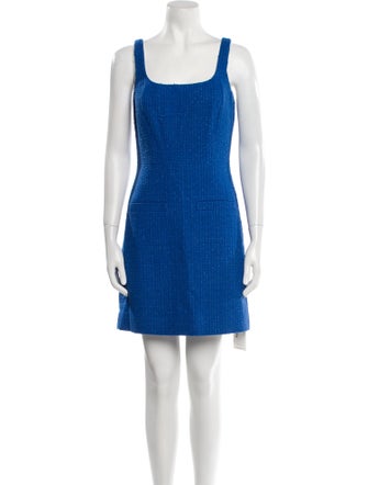 Veronica Beard Square Neckline Mini Dress