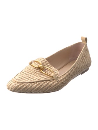 Veronica Beard Straw Loafers