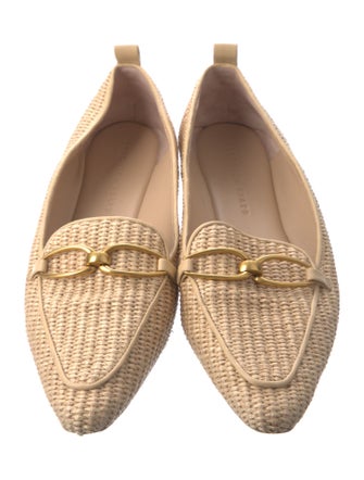 Veronica Beard Straw Loafers