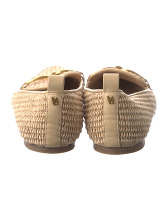 Veronica Beard Straw Loafers