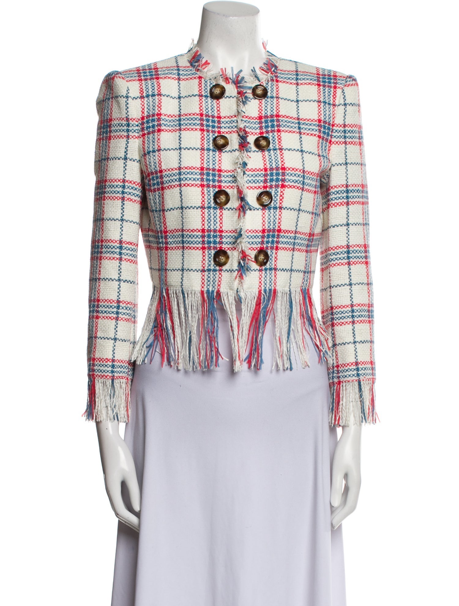 Veronica Beard Plaid Print Evening Jacket w/ Tags