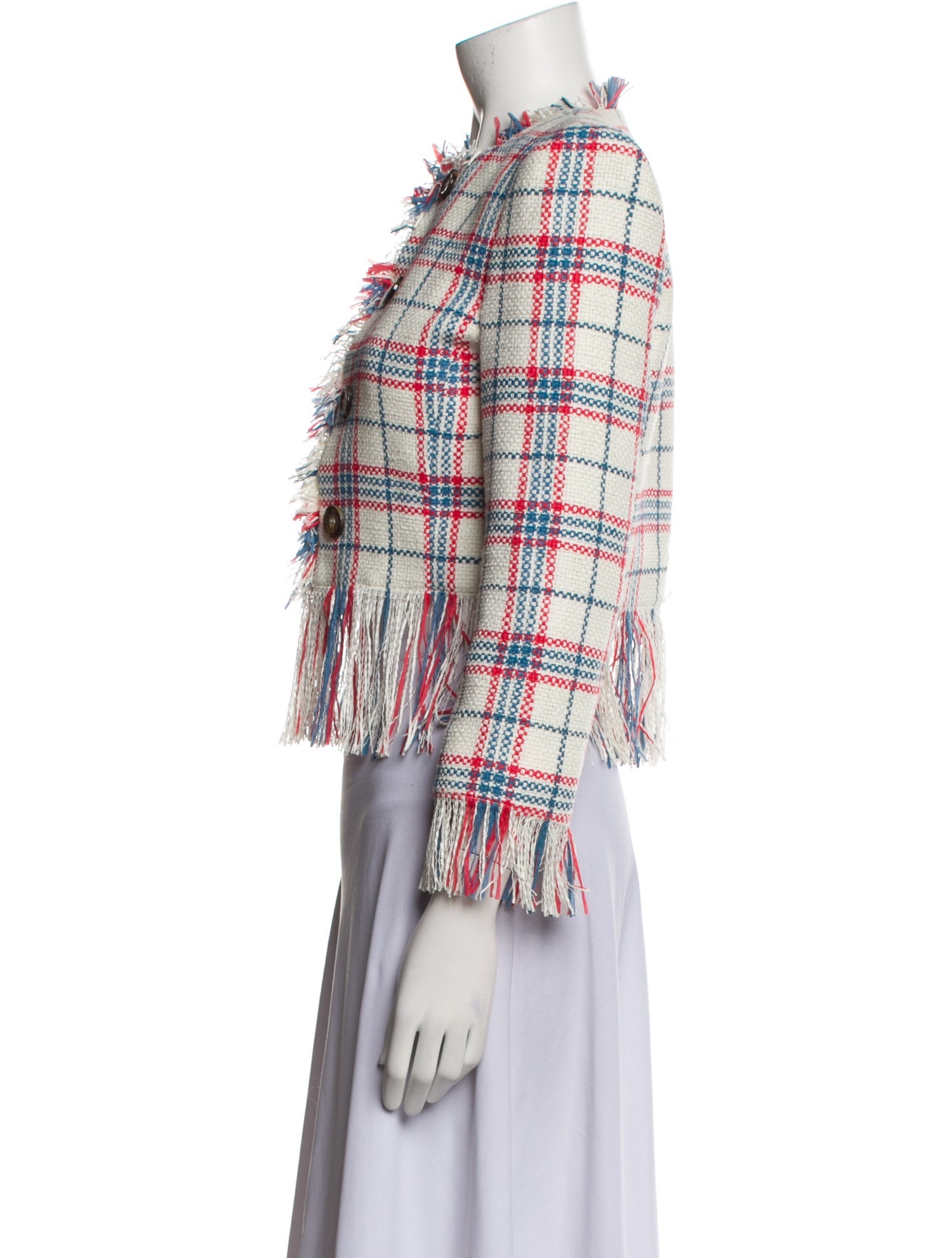 Veronica Beard Plaid Print Evening Jacket w/ Tags