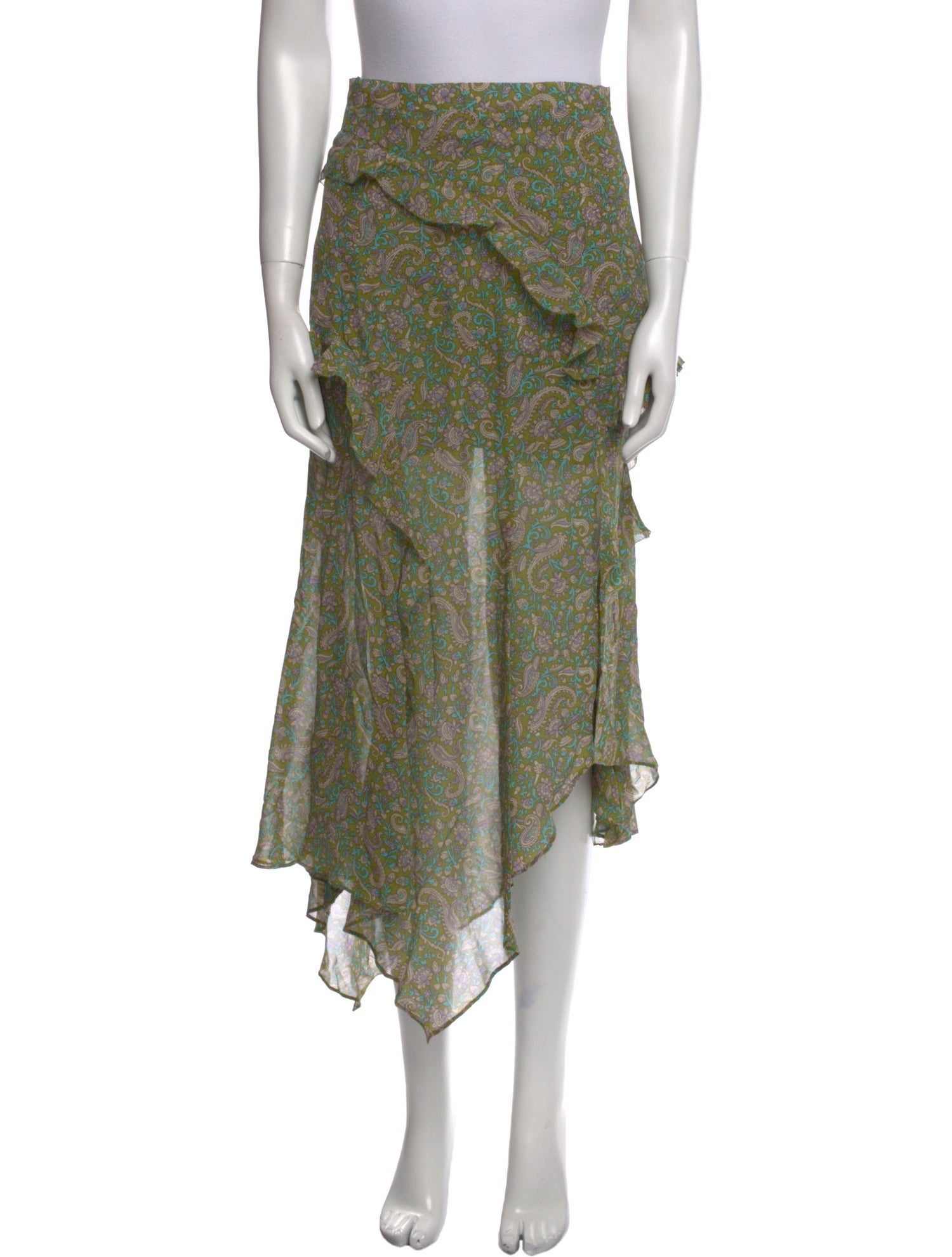 Veronica Beard Silk Midi Length Skirt