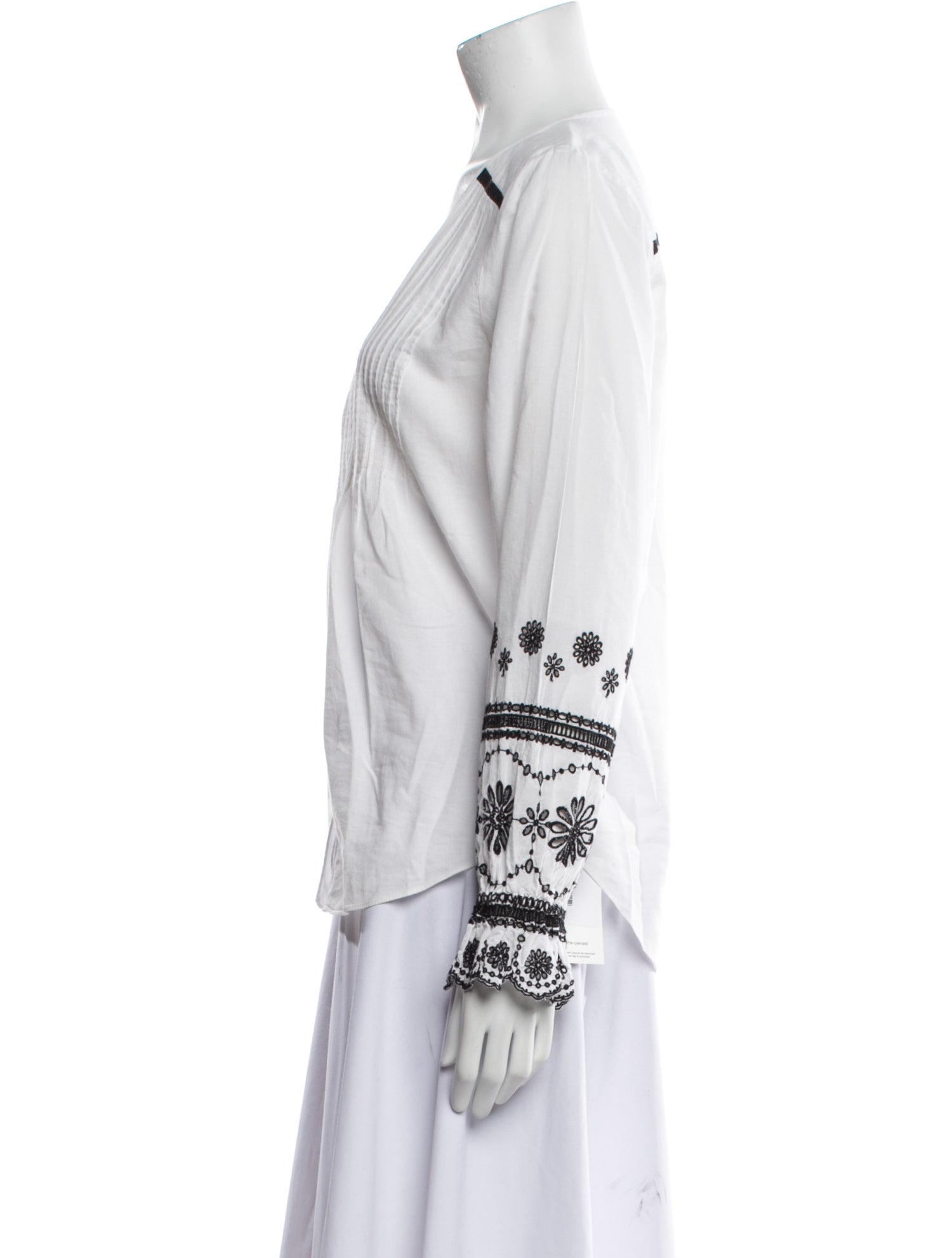 Veronica Beard Long Sleeve Button-Up Top