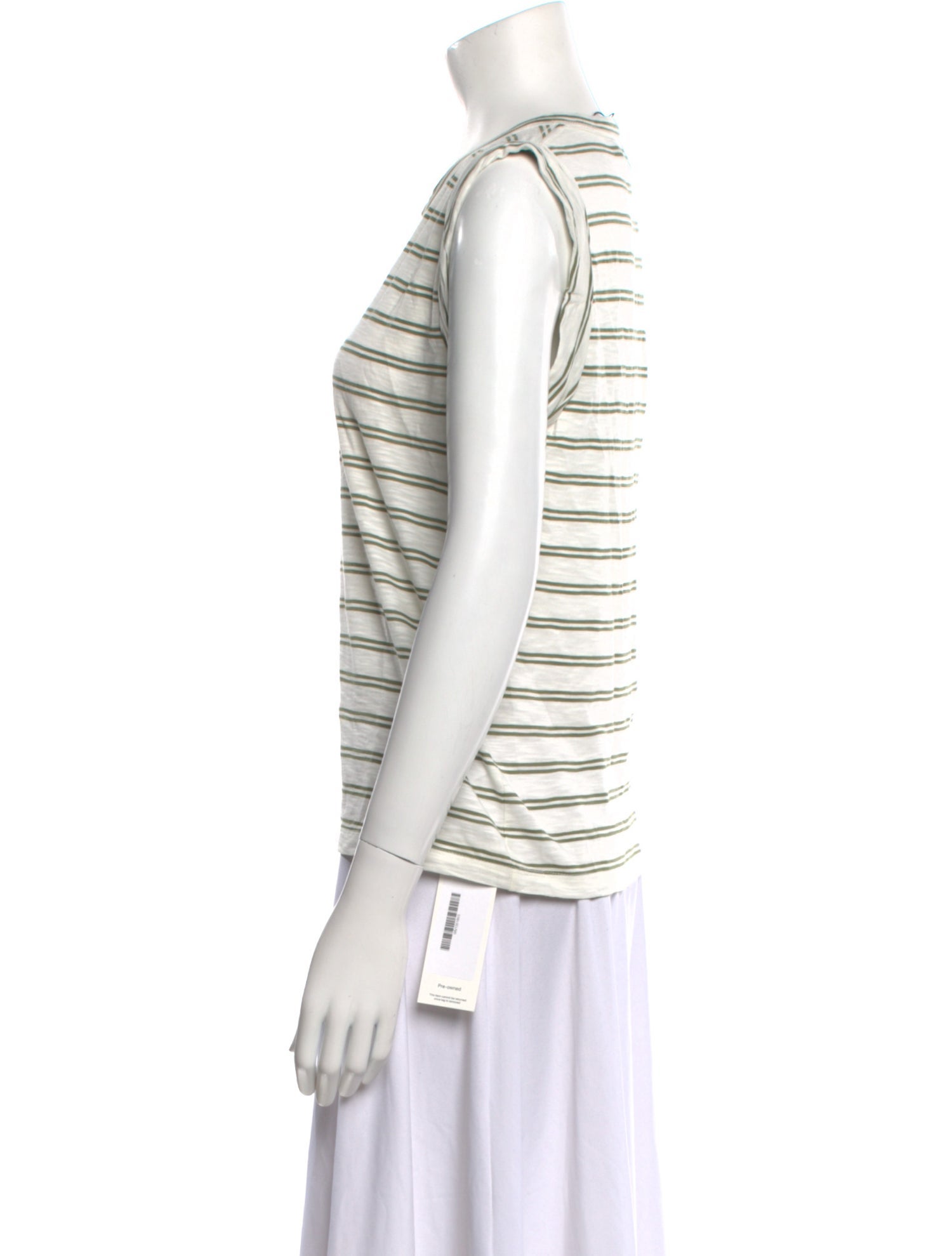 Veronica Beard Striped Crew Neck Top