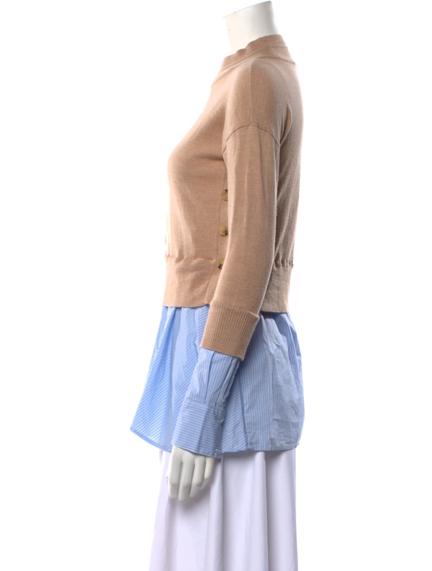 Veronica Beard Merino Wool Mock Neck Sweater