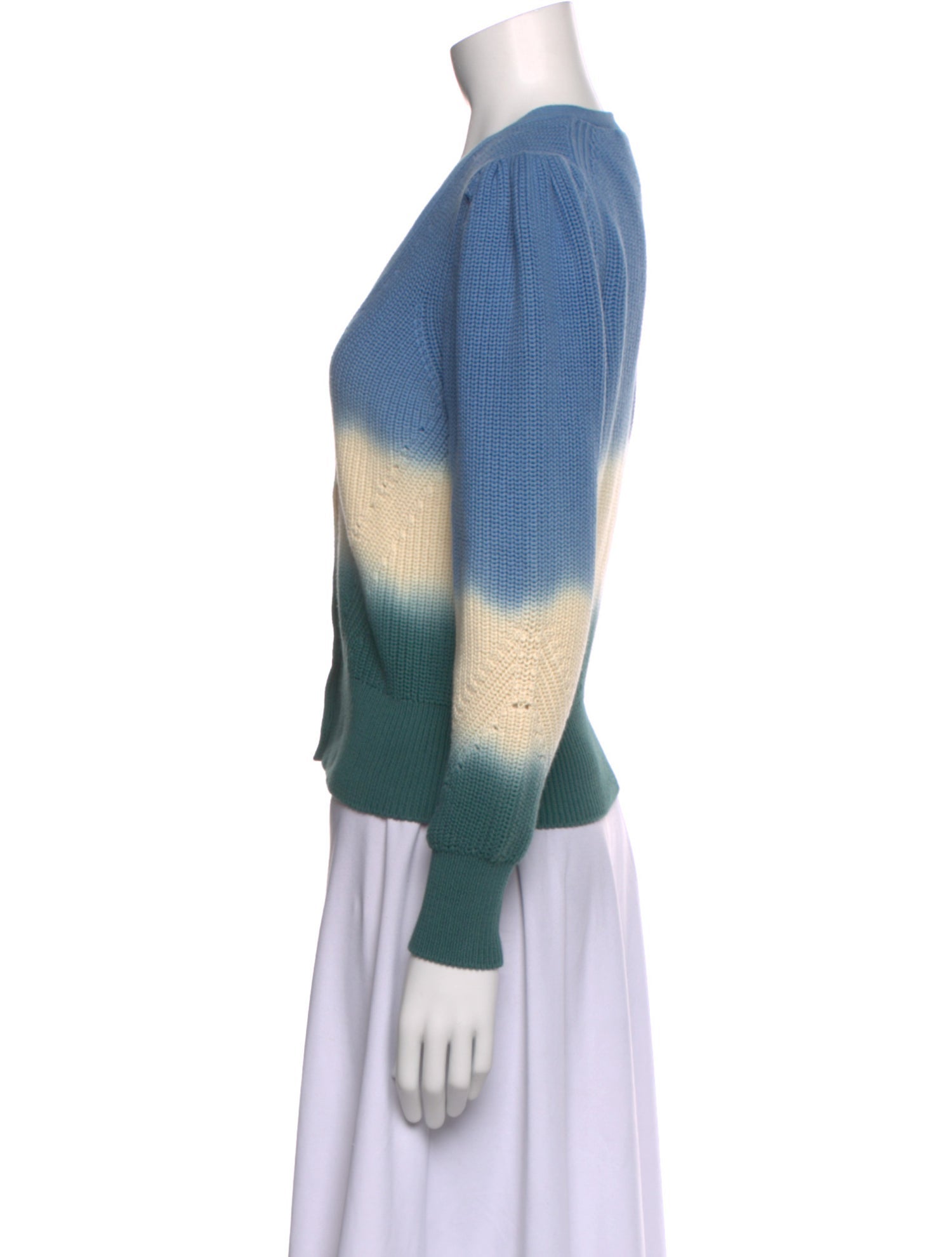 Veronica Beard Striped V-Neck Sweater