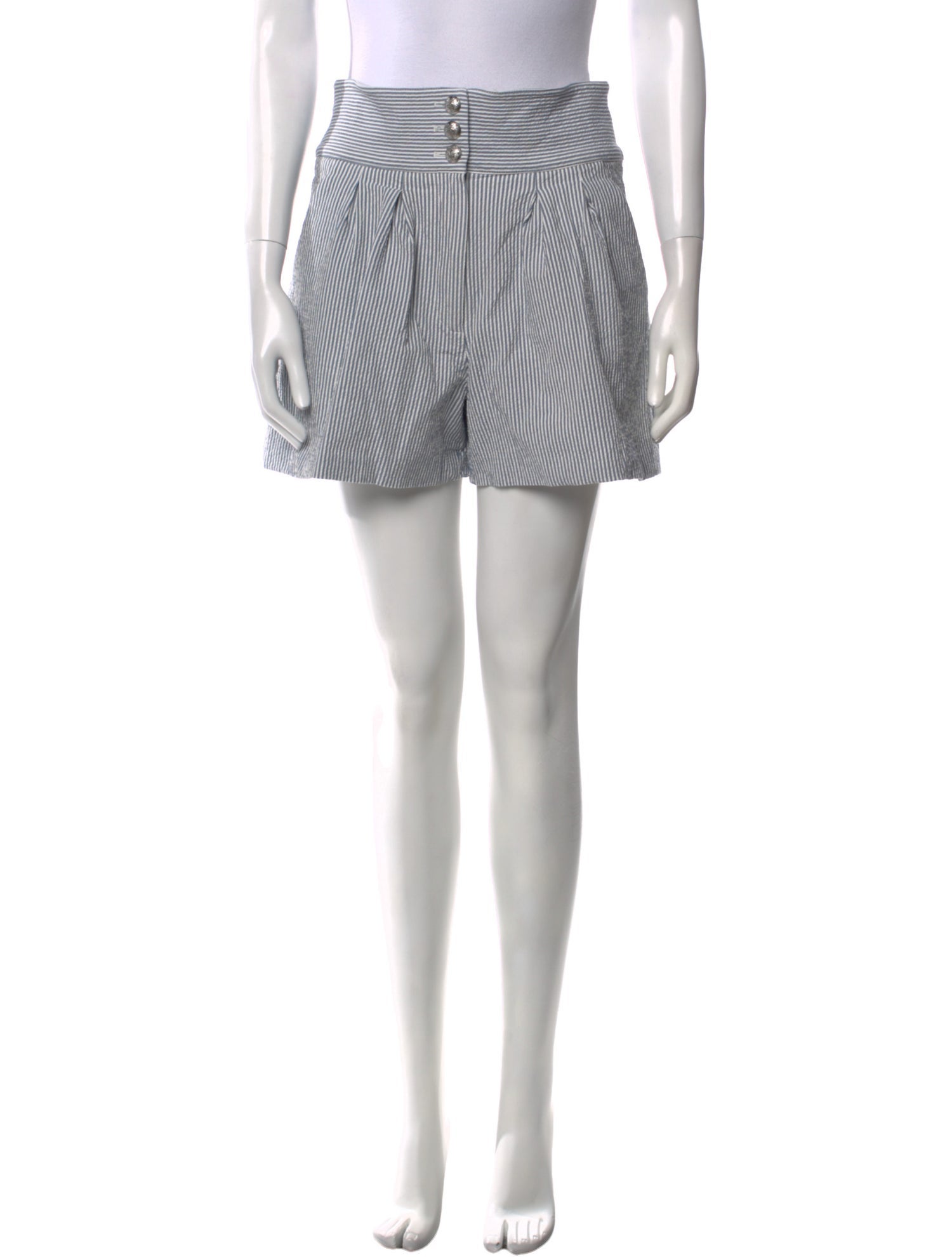 Veronica Beard Striped Knee-Length Shorts