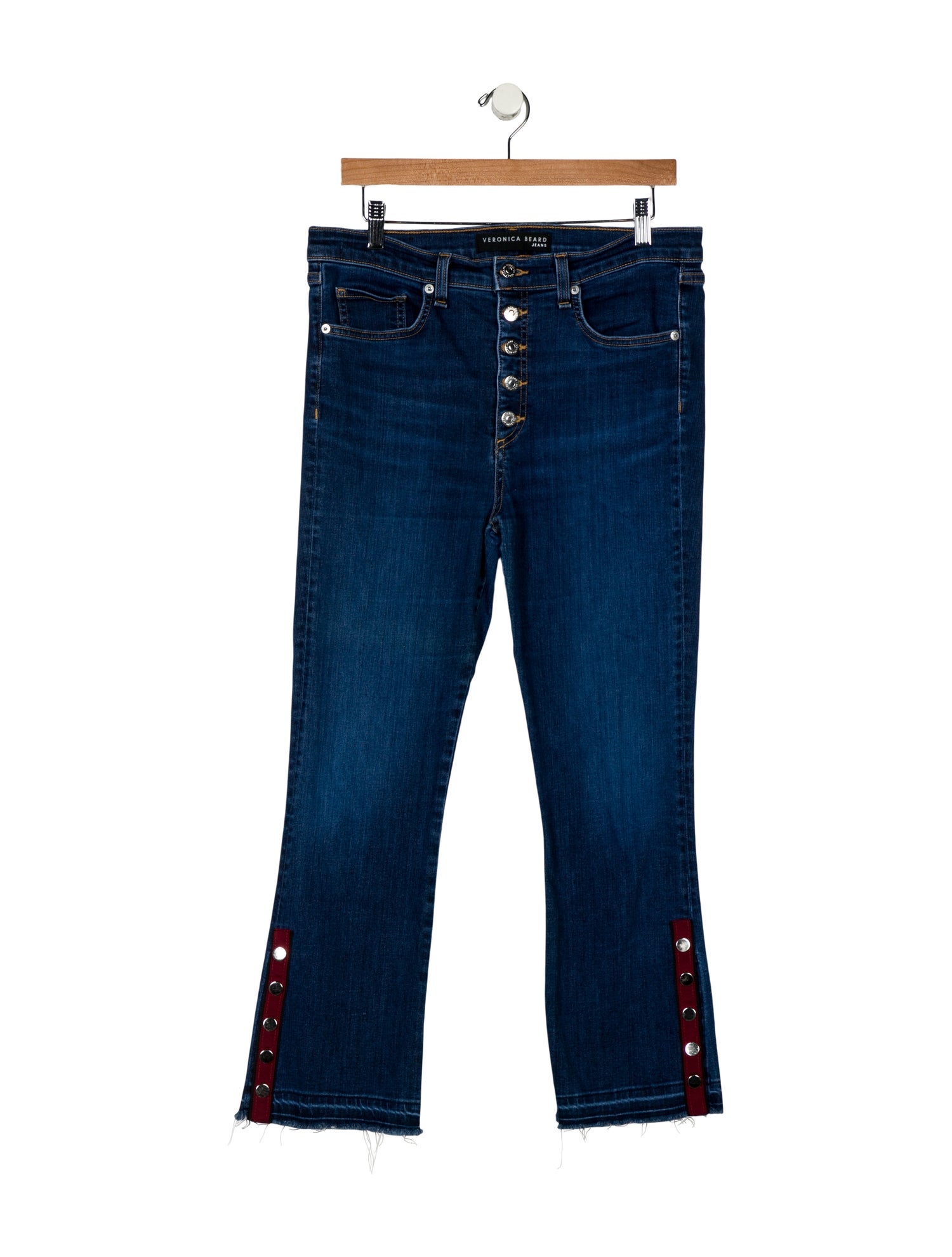 Veronica Beard High-Rise Straight Leg Jeans