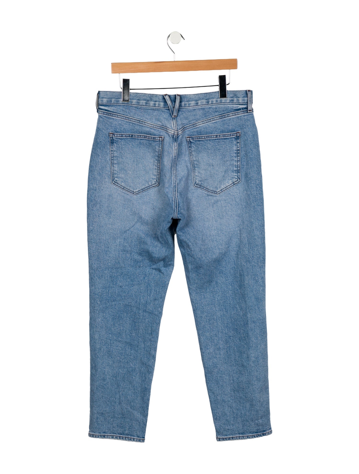 Veronica Beard High-Rise Straight Leg Jeans