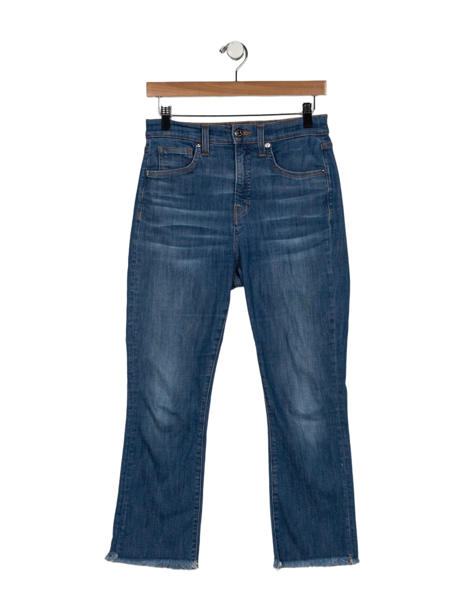 Veronica Beard Mid-Rise Straight Leg Jeans