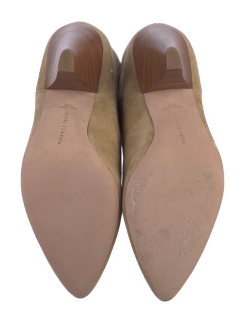 Veronica Beard Suede Embroidered Accent Boots