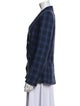 Veronica Beard Virgin Wool Plaid Print Coat