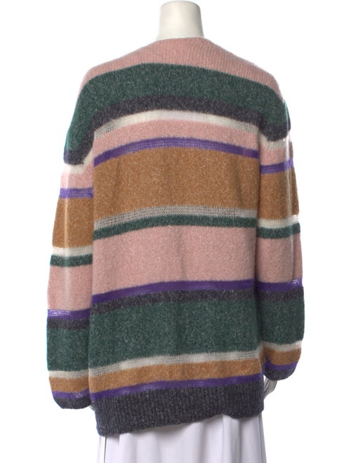 Veronica Beard Striped Open Front Sweater