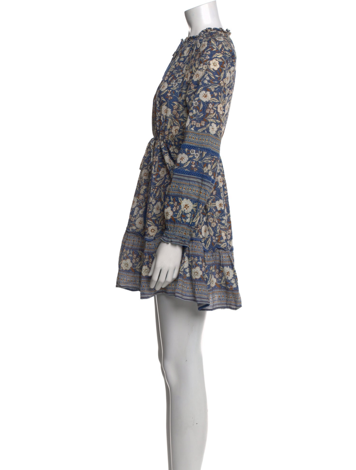 Veronica Beard Floral Print Mini Dress