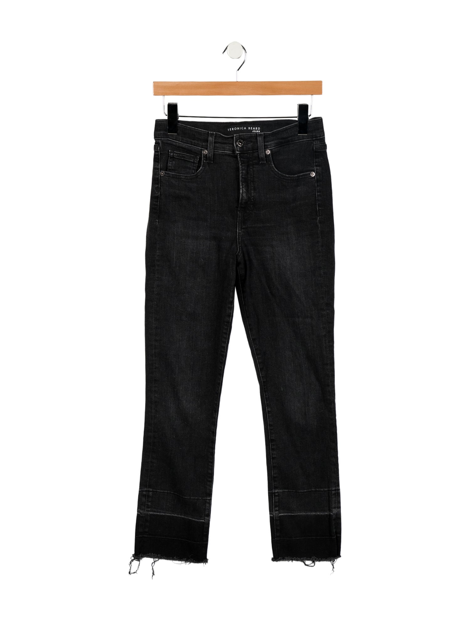 Veronica Beard High-Rise Straight Leg Jeans