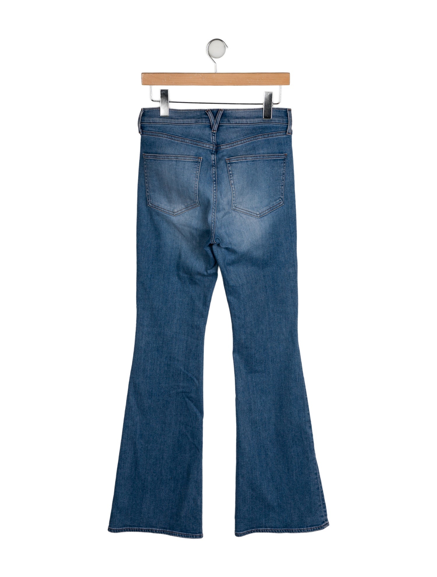 Veronica Beard Mid-Rise Wide Leg Jeans