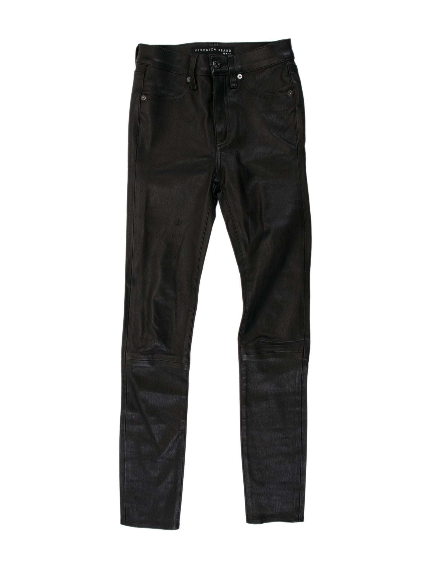 Veronica Beard Leather Skinny Leg Pants