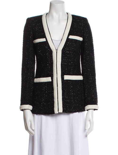 Veronica Beard Wool Tweed Pattern Evening Jacket