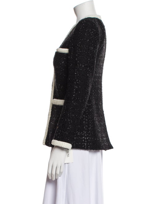 Veronica Beard Wool Tweed Pattern Evening Jacket