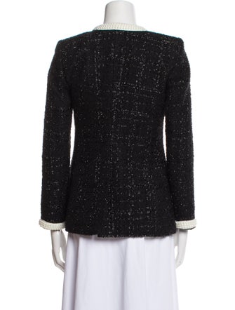 Veronica Beard Wool Tweed Pattern Evening Jacket
