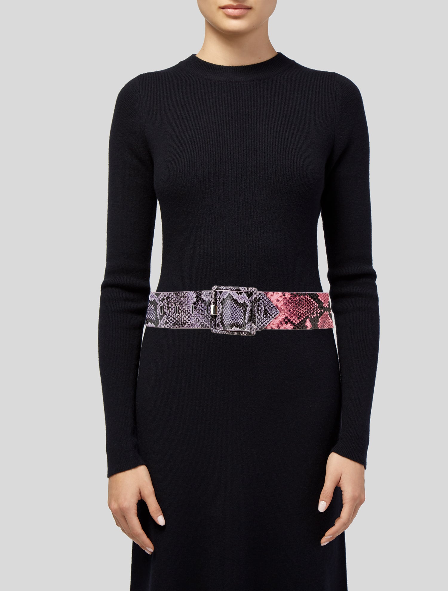 Veronica Beard GG Embossed Wide Waist Belt