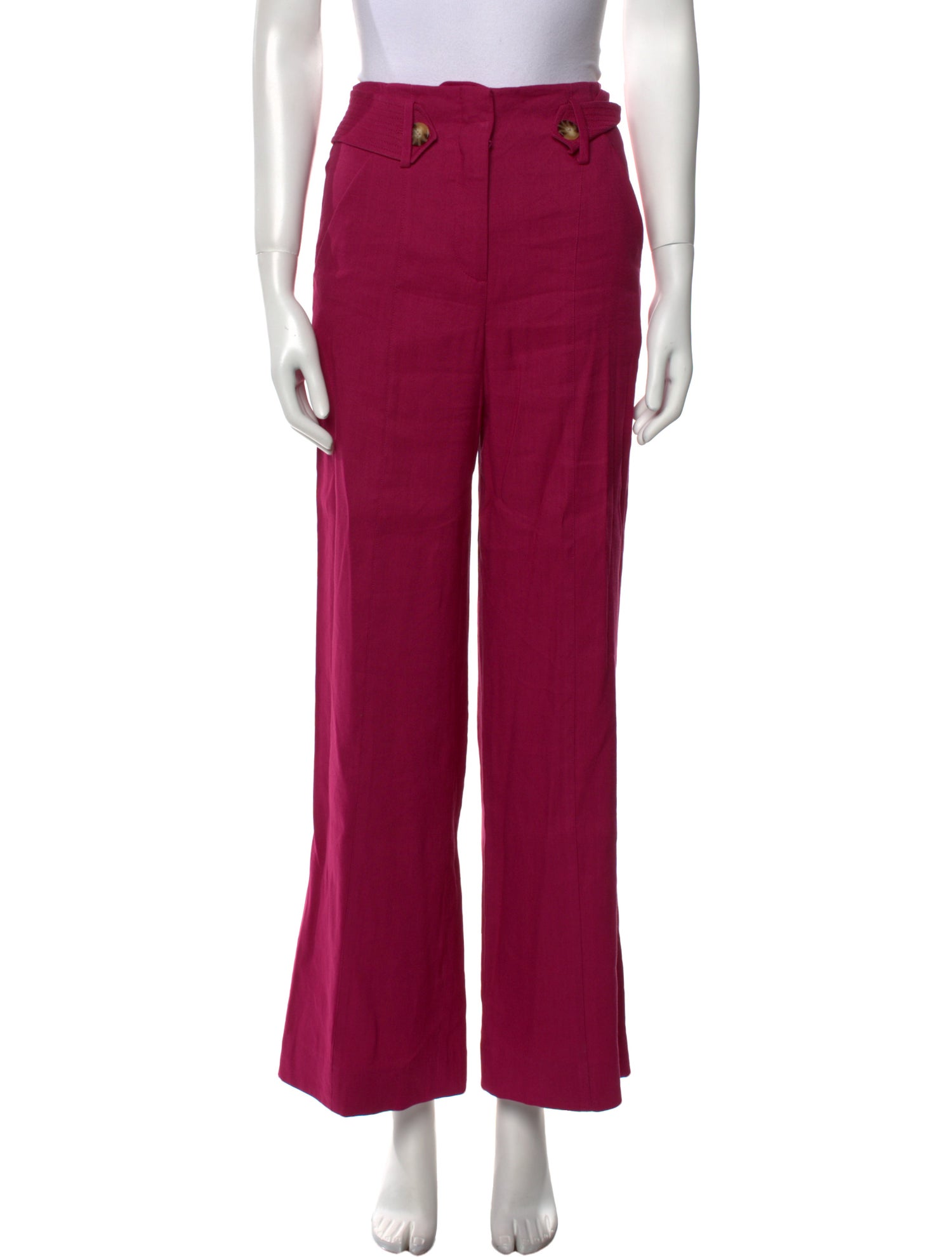 Veronica Beard Linen Wide Leg Pants