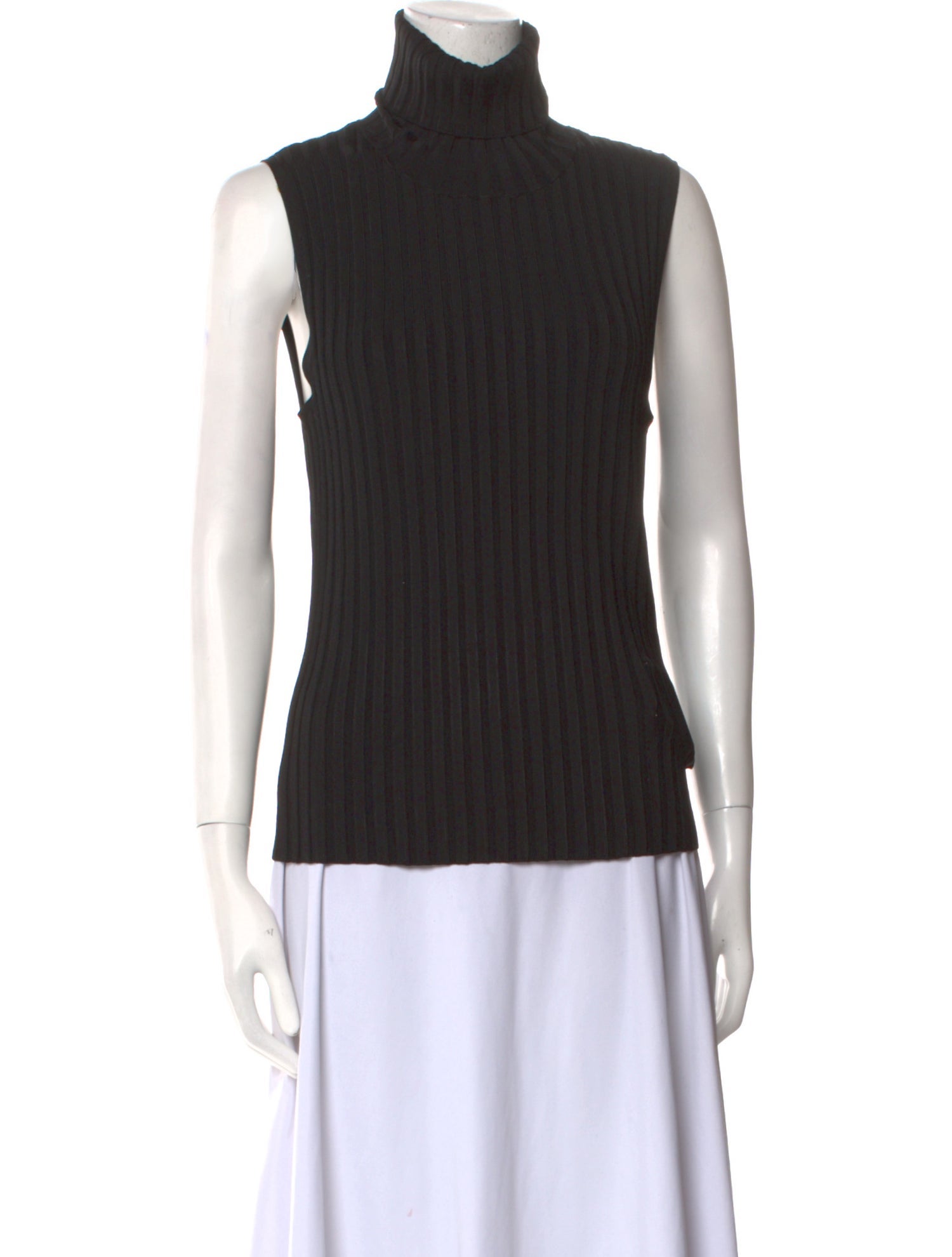 Veronica Beard Turtleneck Sleeveless Top
