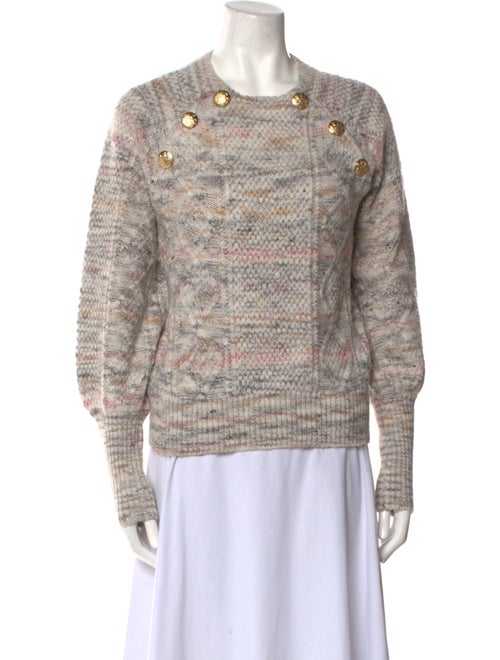 Veronica Beard Printed Crew Neck Sweater