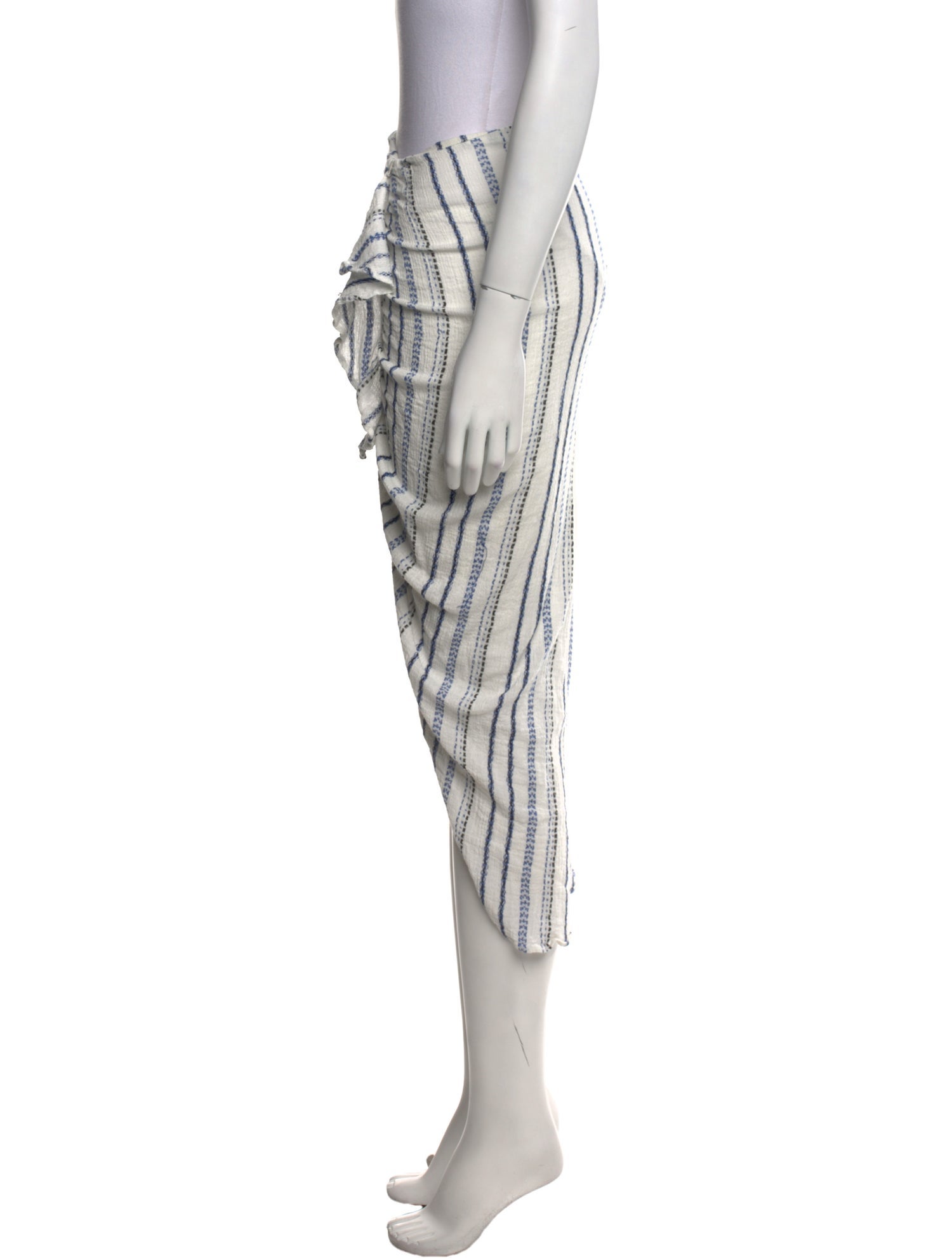 Veronica Beard Plaid Print Midi Length Skirt