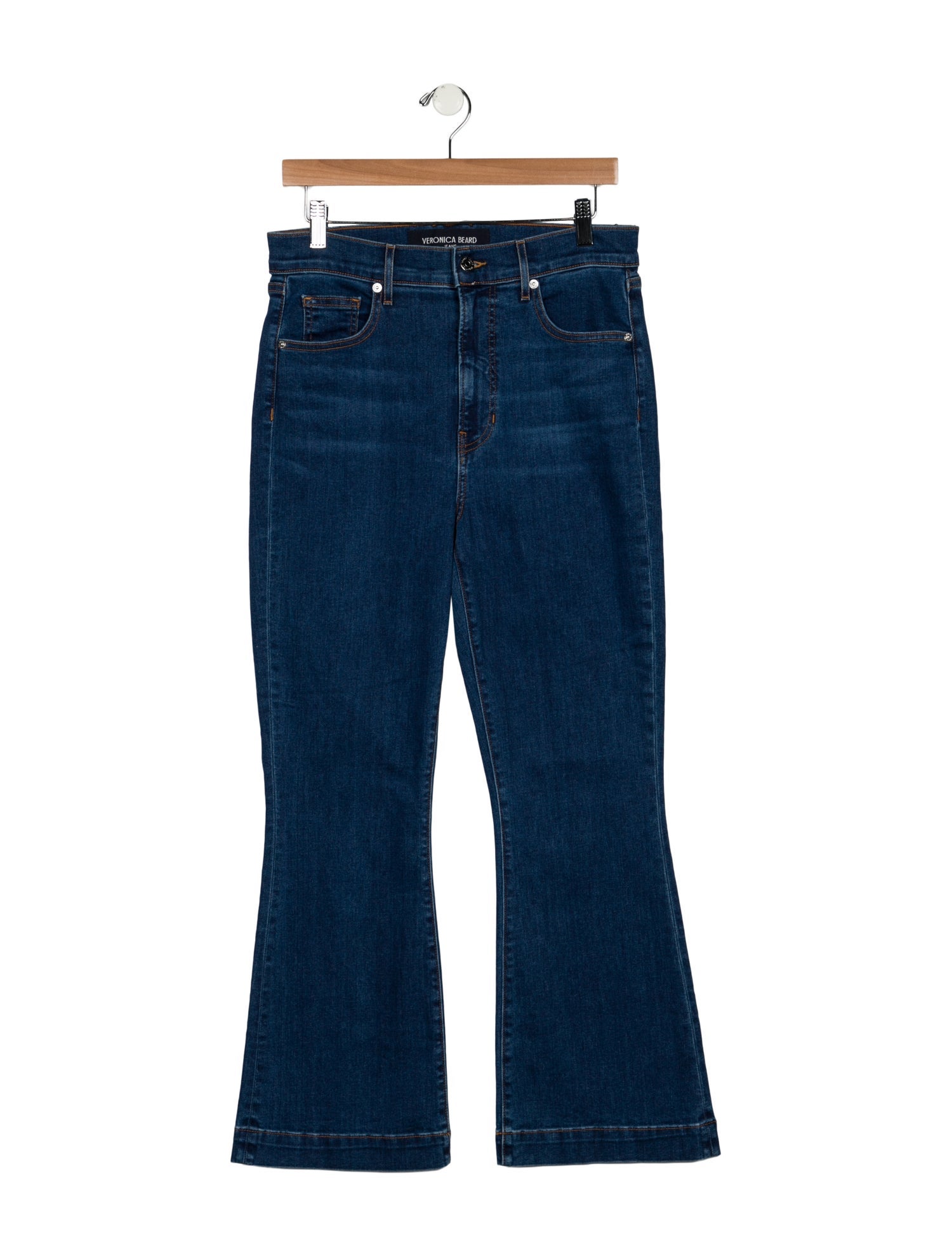 Veronica Beard High-Rise Wide Leg Jeans