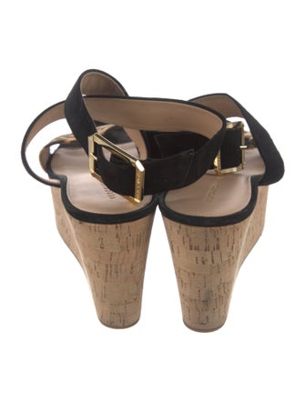 Veronica Beard Suede Animal Print Sandals