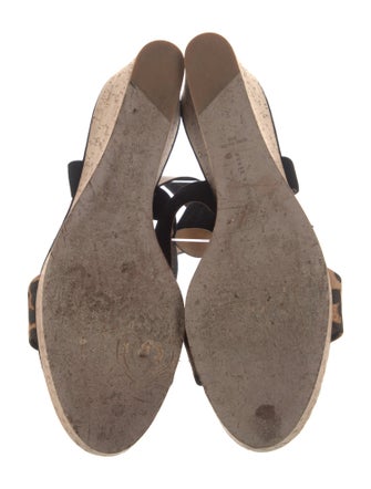 Veronica Beard Suede Animal Print Sandals