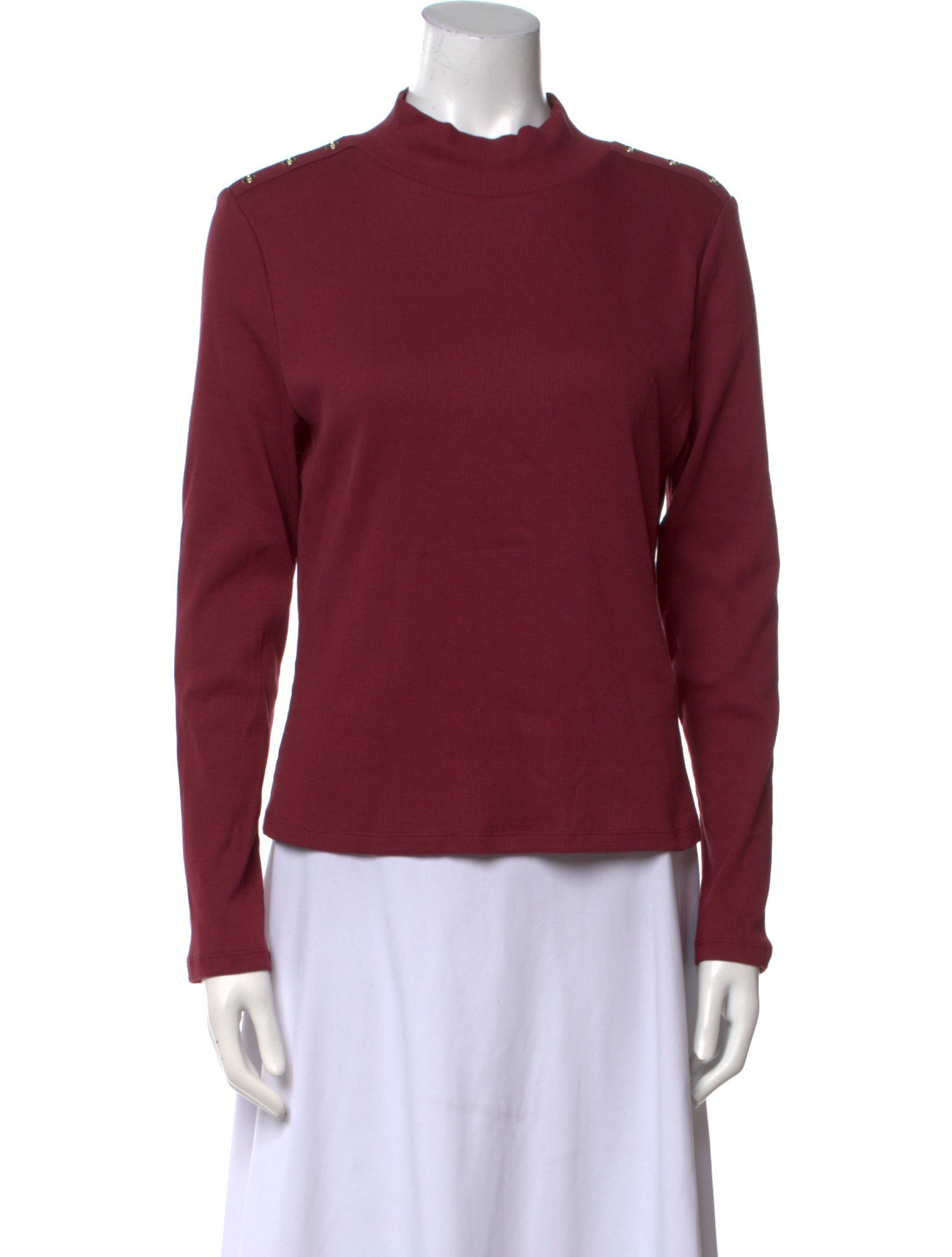 Veronica Beard Mock Neck Long Sleeve Top w/ Tags