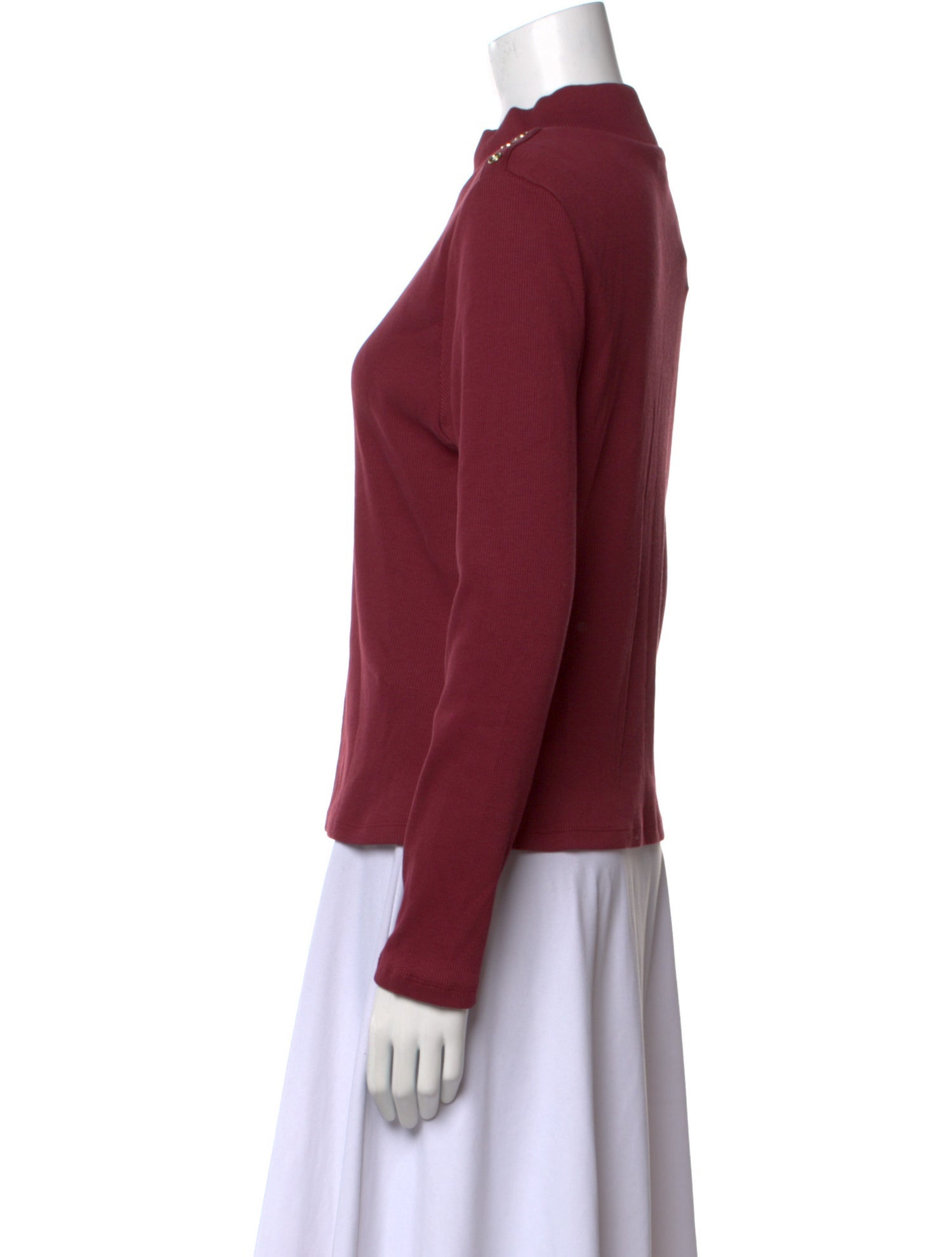 Veronica Beard Mock Neck Long Sleeve Top w/ Tags