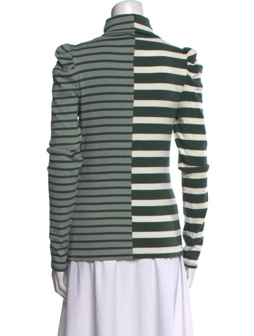 Veronica Beard Striped Turtleneck Top