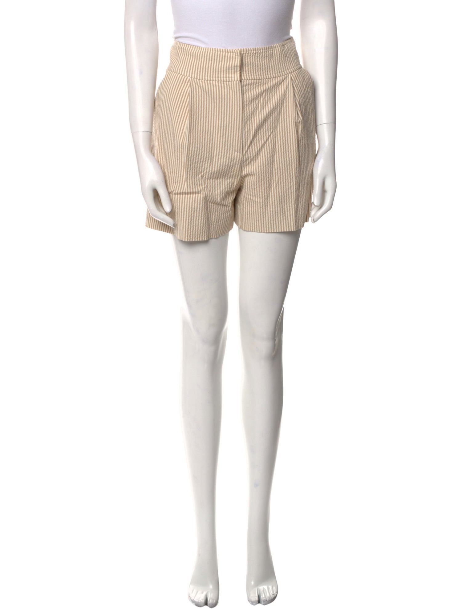 Veronica Beard Striped Mini Shorts